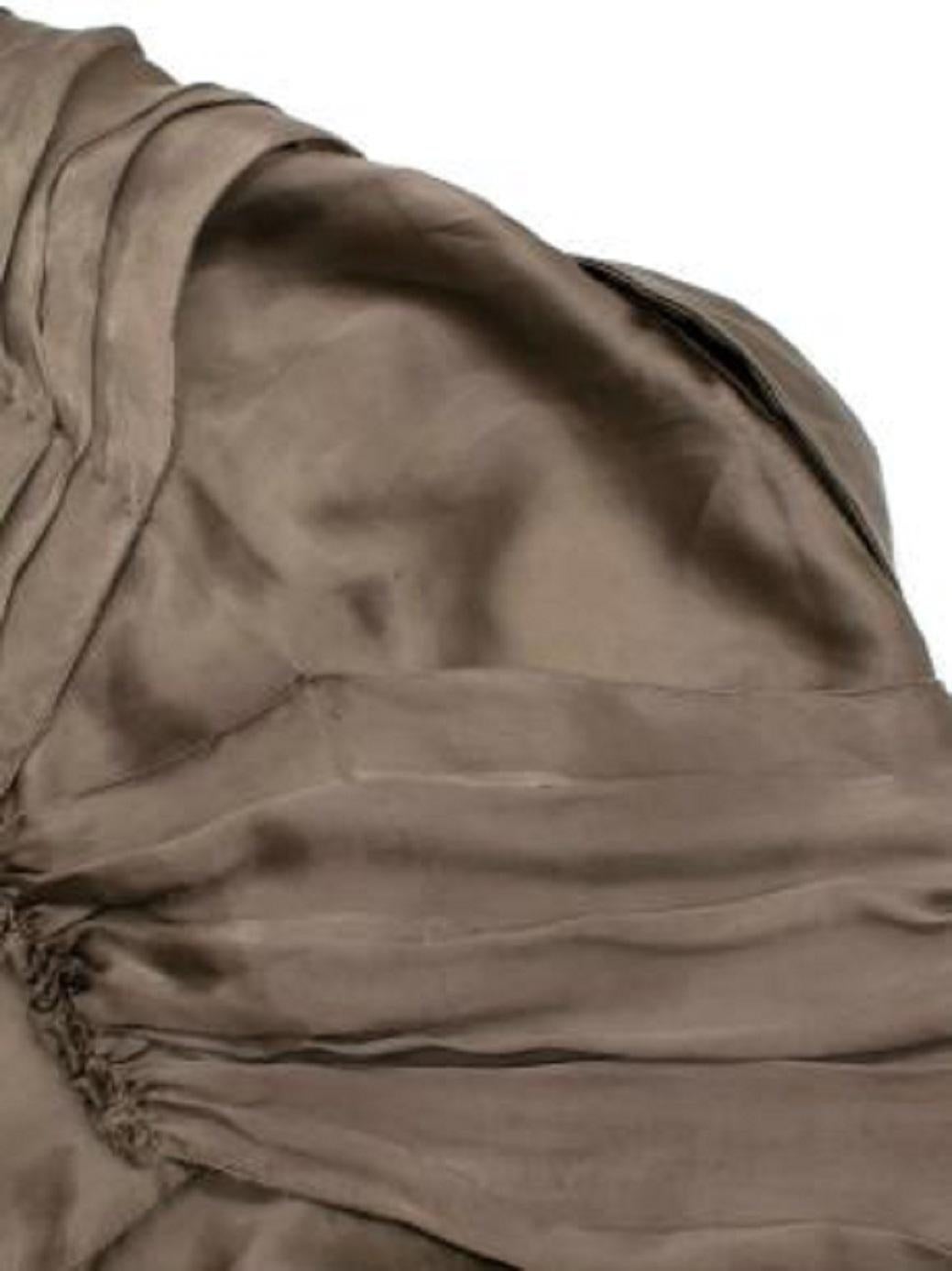 Prada Pleated Silk Sleeveless Top For Sale 4