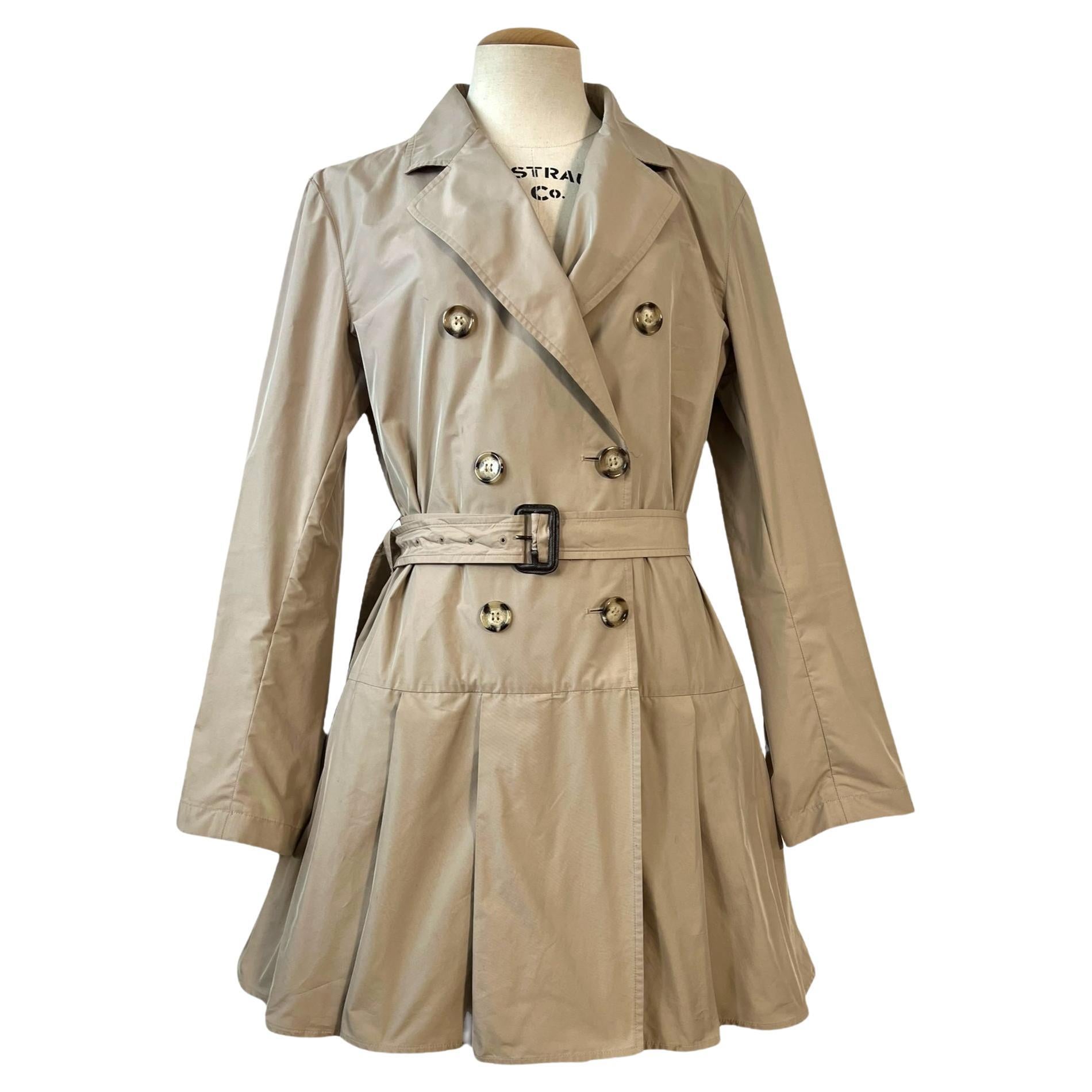Prada Pleated Trench Coat – 2011 Collection For Sale