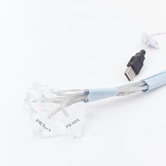 PRADA Plexiglas Fairy Lights clear acrylic black logos USB fairy LED lights