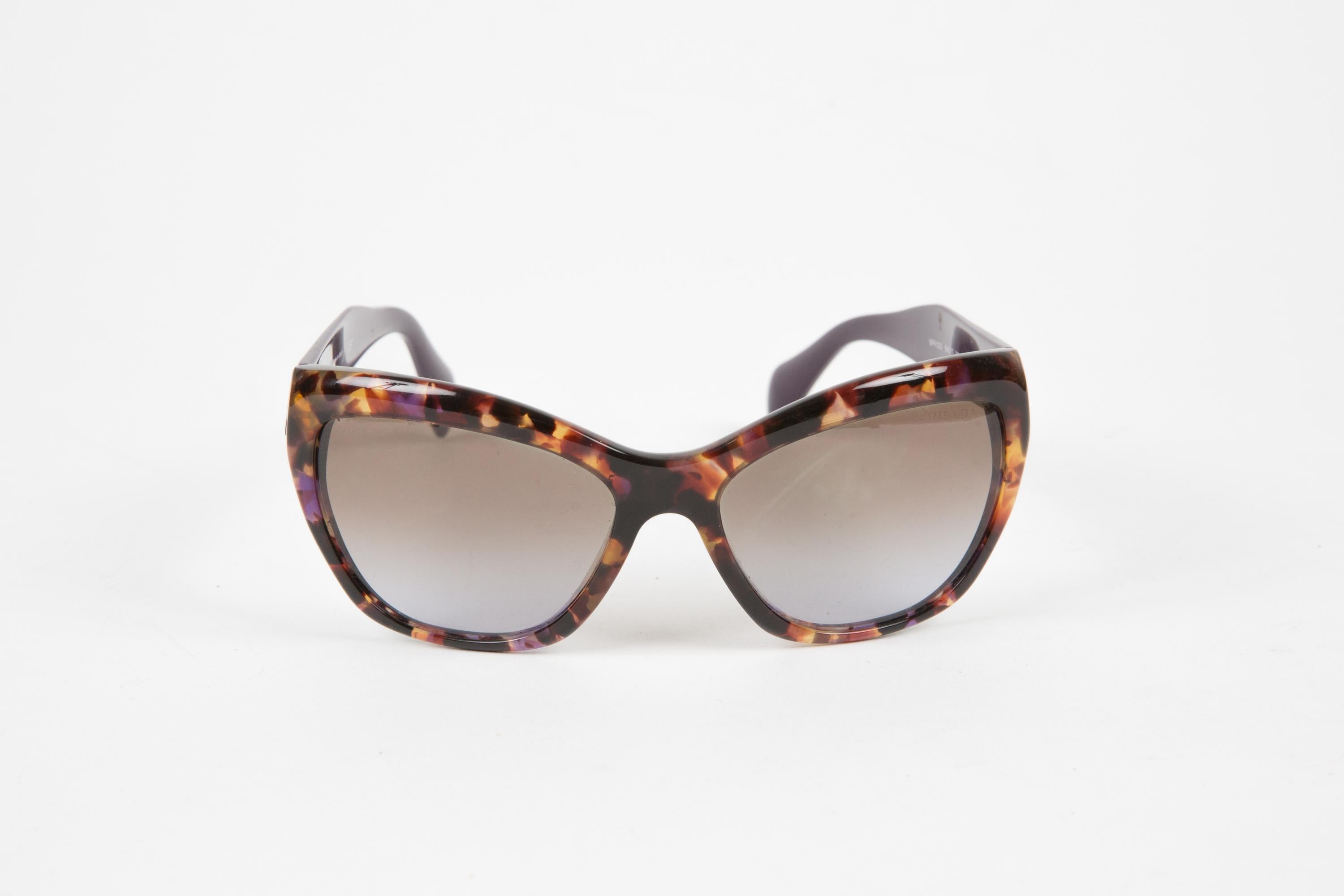 Prada Plum Tortoise Acetate Sunglasses 1