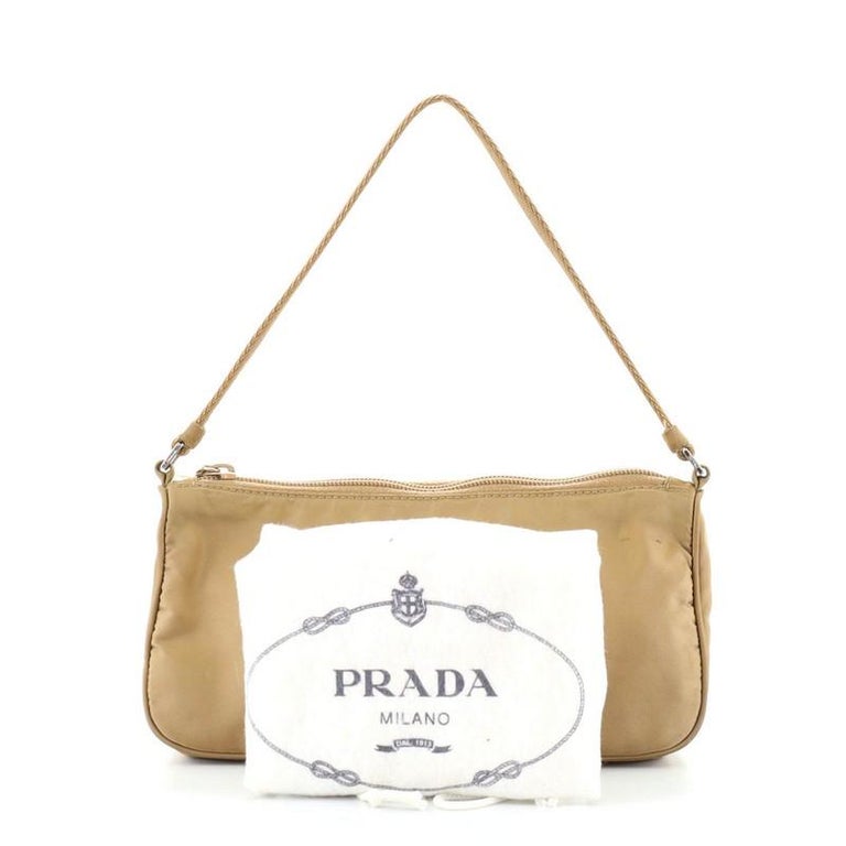 Prada Pochette Shoulder Bag Tessuto Small at 1stDibs  prada pochette bag,  prada nylon pochette, prada tessuto pochette