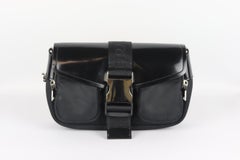 Prada Pocket Leather And Nylon Shoulder Bag