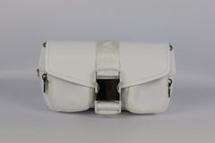 Prada Pocket Leather And Nylon Shoulder Bag