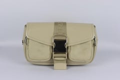 Prada Pocket Leather And Nylon Shoulder Bag