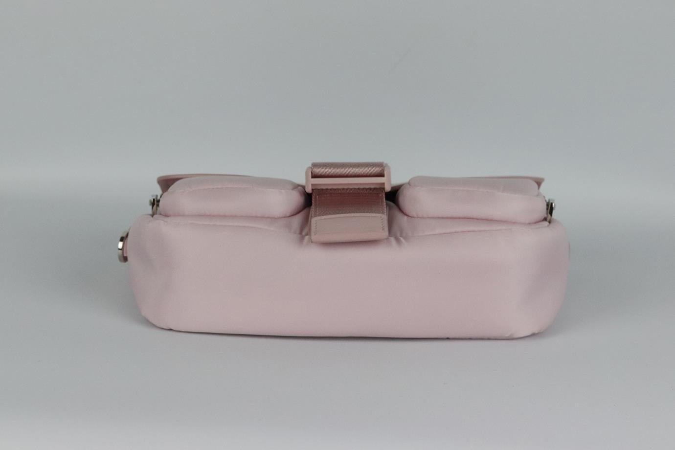 Women's Prada Pocket Leather And Nylon Shoulder Bag For Sale