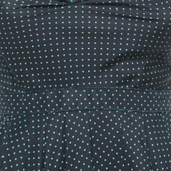 Prada Polka Dot Silk Draped Sleeveless Short Dress S