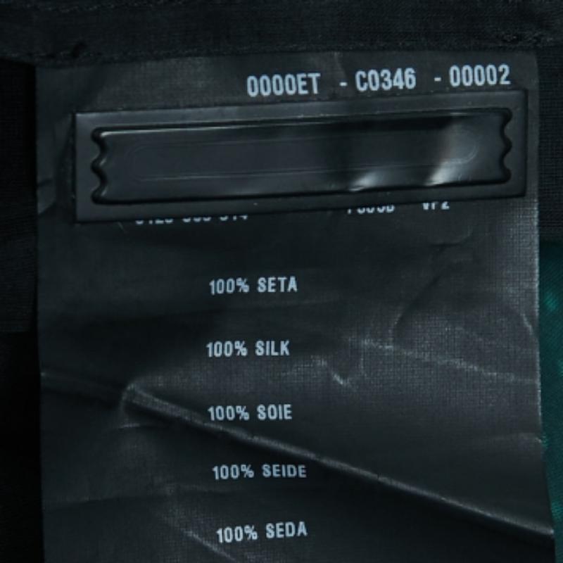 Nero Prada Dot Dot Dot Dot Dot di seta e vestito corto senza maniche S in vendita