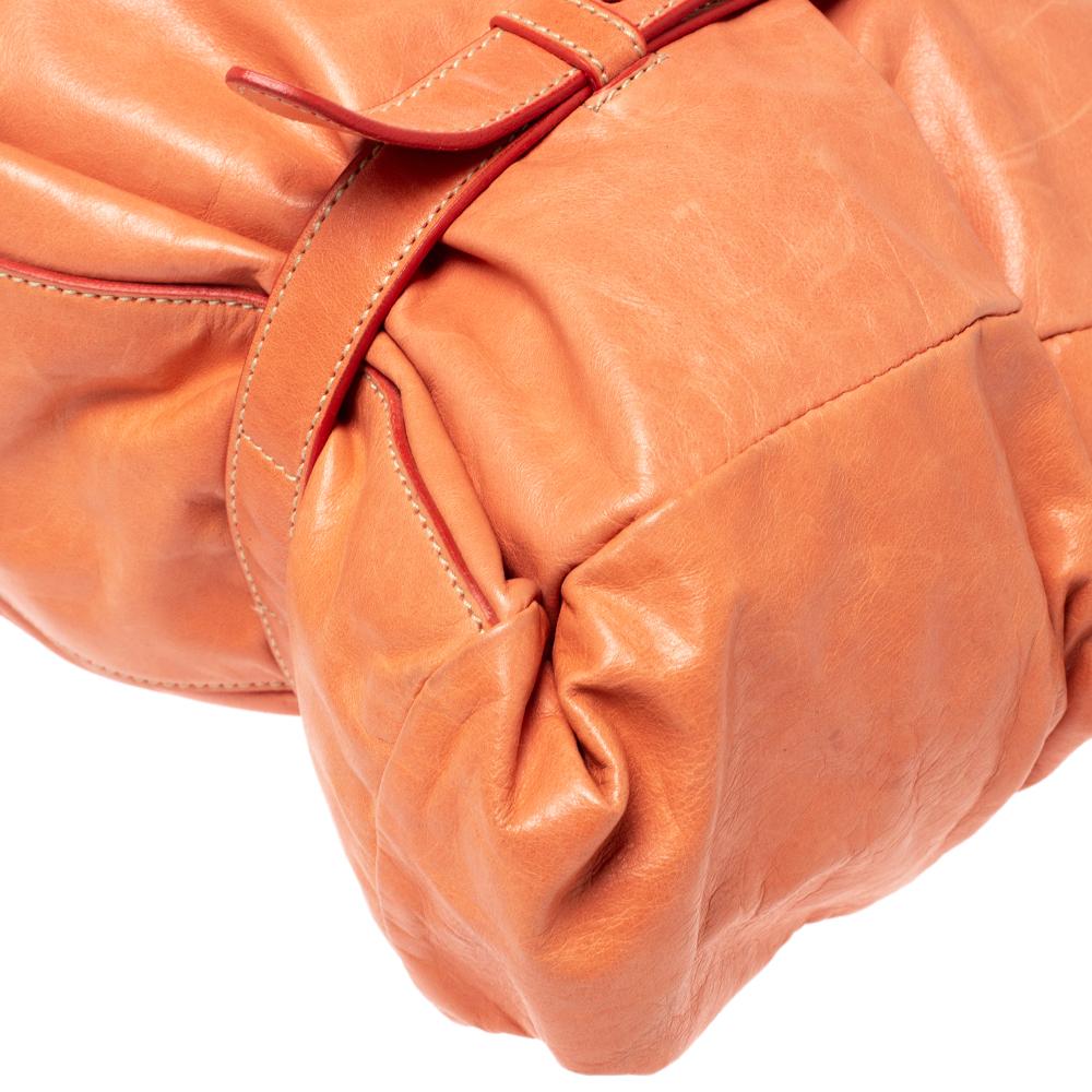 Prada Pomelo Leather New Look Satchel In Good Condition In Dubai, Al Qouz 2