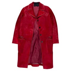 Prada Pony Hair Garment Dyed Coat