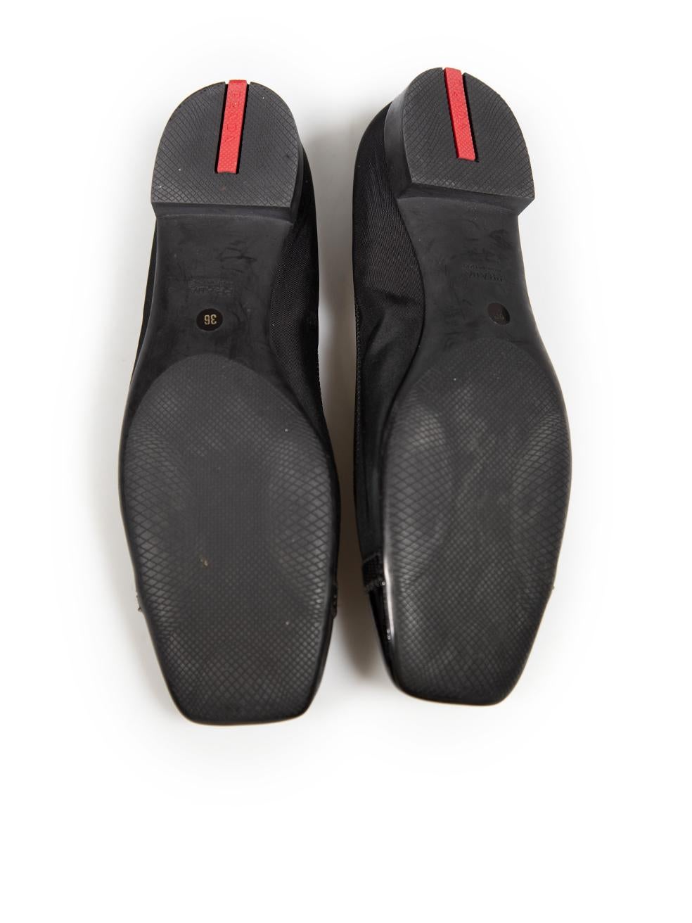 Women's Prada Prada Sport Black Cap Toe Ballet Flats Size IT 36