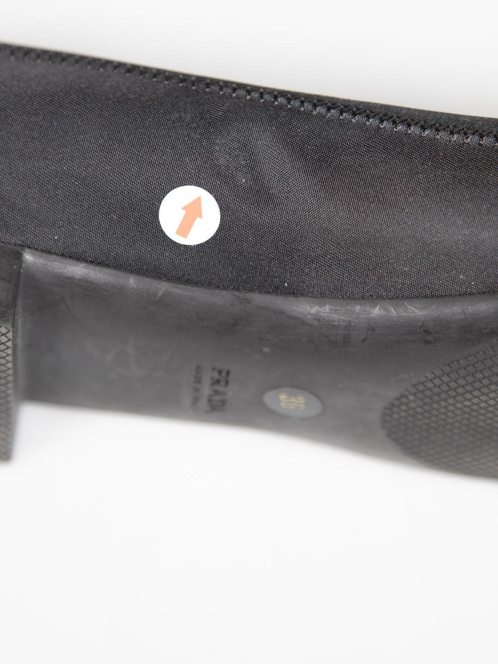Prada Prada Sport Black Cap Toe Ballet Flats Size IT 36 3