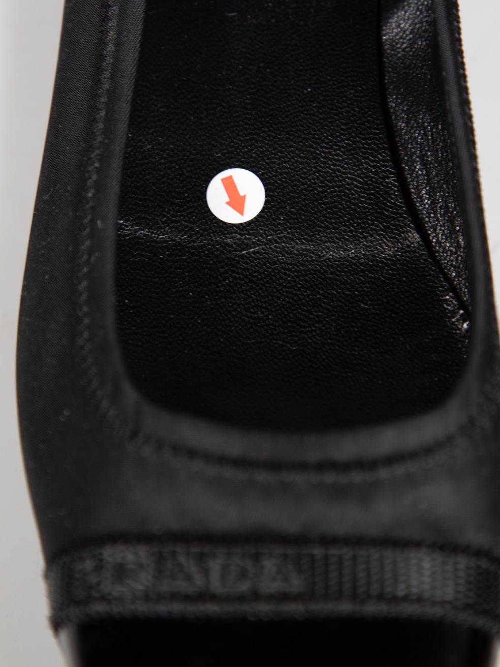 Prada Prada Sport Black Cap Toe Ballet Flats Size IT 36 4
