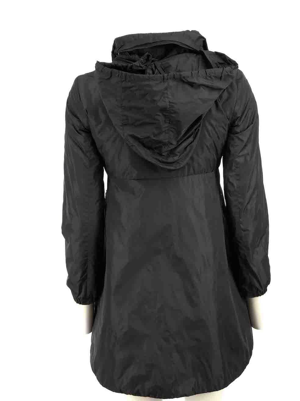 Prada Prada Sport Black Waterproof Jacket Size XS In Excellent Condition For Sale In London, GB