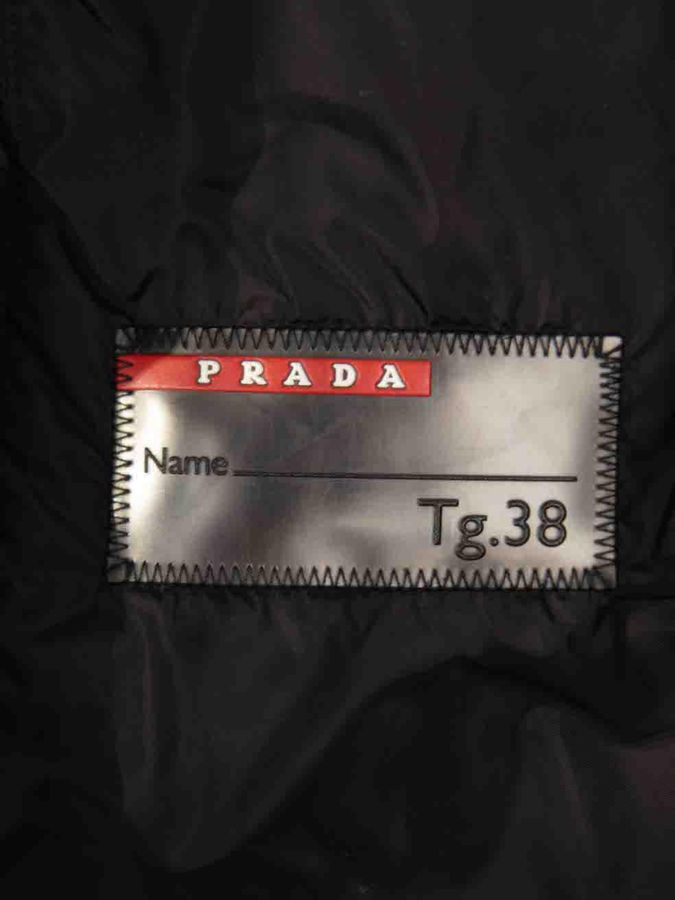 Women's Prada Prada Sport Black Waterproof Jacket Size XS For Sale