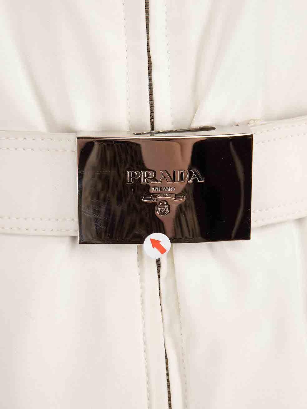 Women's Prada Prada Sport White Fox Fur Trim Ski Jacket Size S