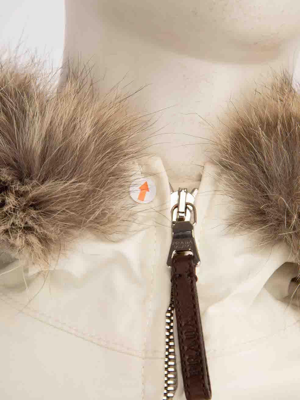 Prada Prada Sport White Fox Fur Trim Ski Jacket Size S 1
