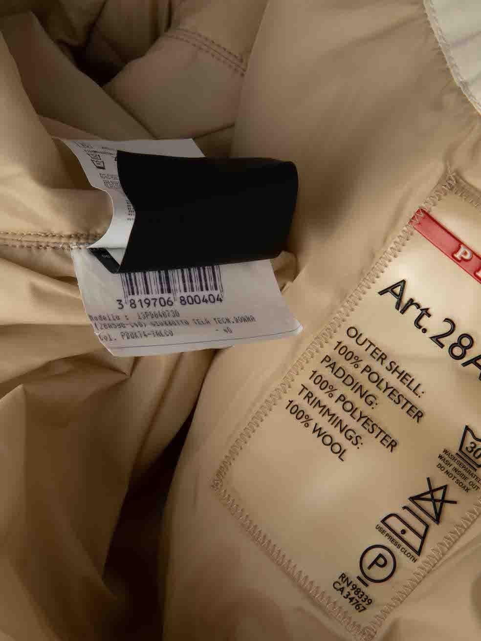 Prada Prada Sport White Fox Fur Trim Ski Jacket Size S 4