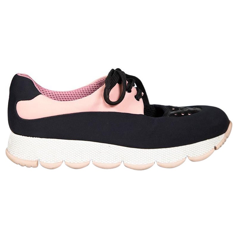 Prada Prada Sports Tri Colour Low Top Trainers Size IT 39