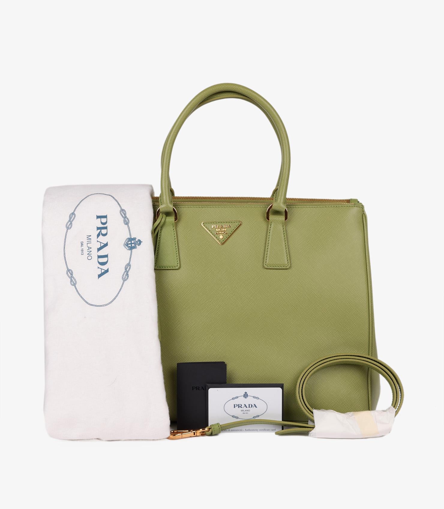 Prada Prato Saffiano Lux Leather Large Galleria Tote 7
