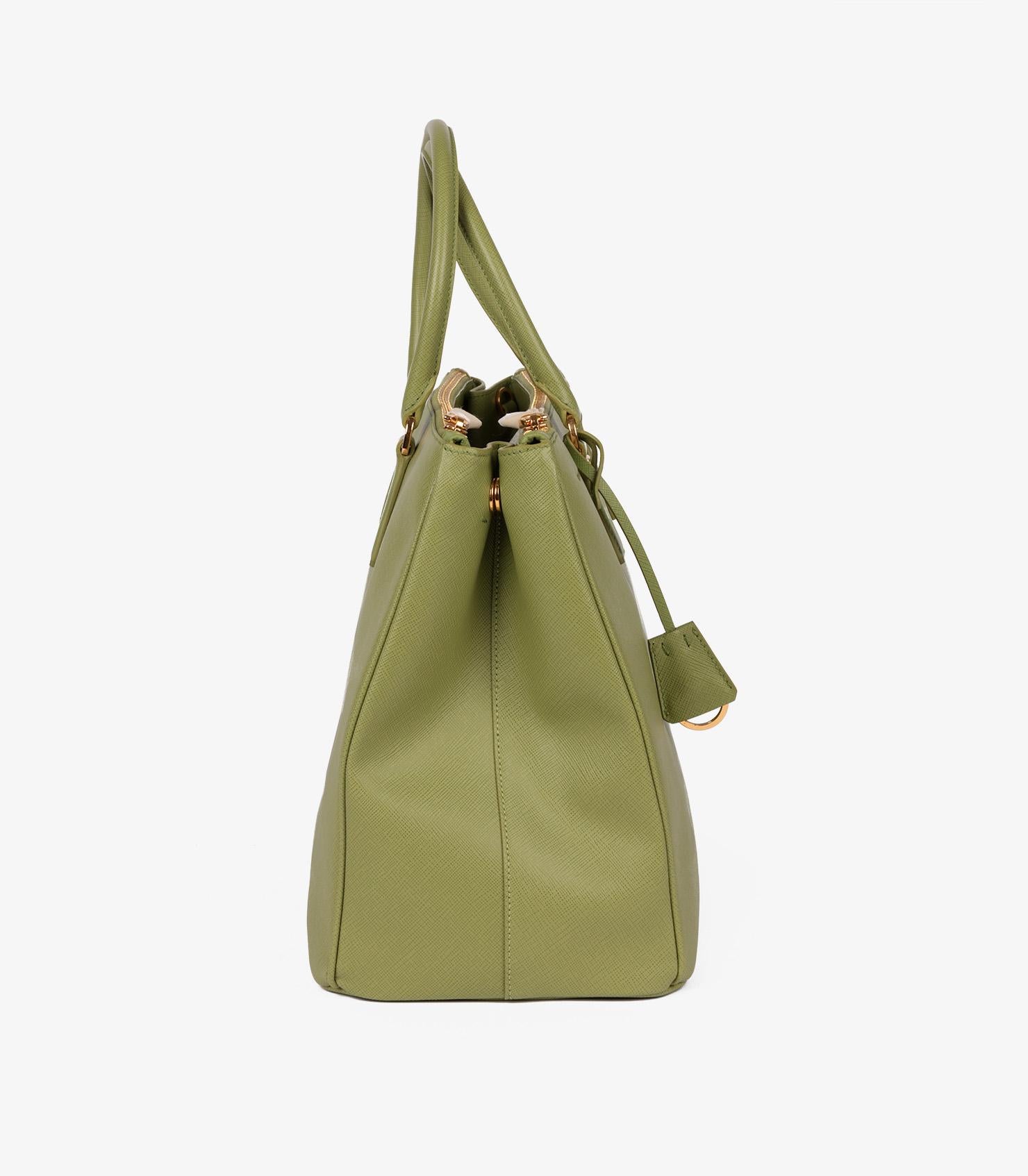 Prada Prato Saffiano Lux Leather Large Galleria Tote In Excellent Condition In Bishop's Stortford, Hertfordshire
