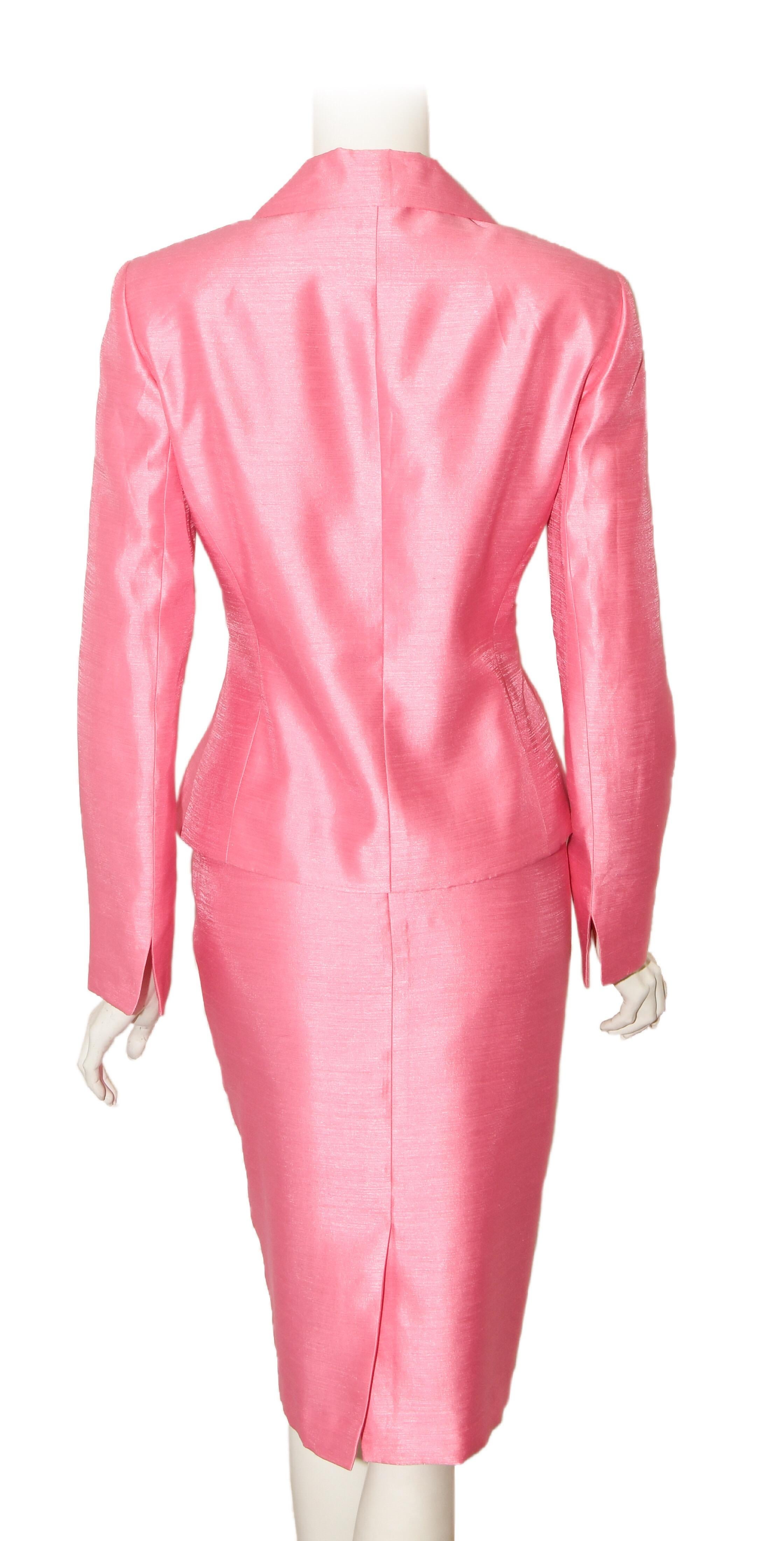 prada pink suit