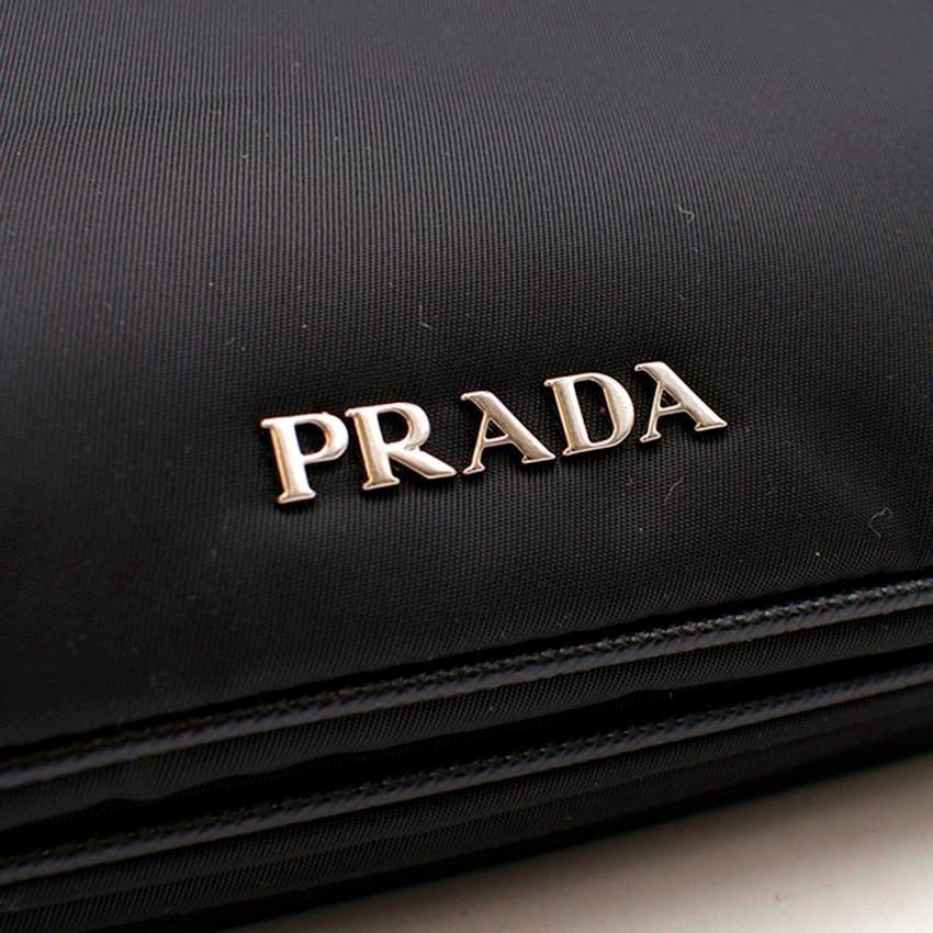 Prada Printed Top Handle Bag For Sale 2