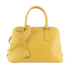 Prada Yellow Mini Promenade Saffiano Bag with GHW and Dust bag at 1stDibs