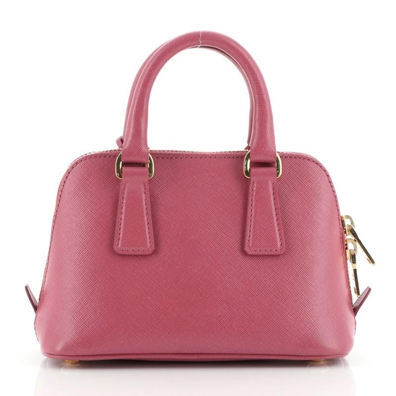Prada Promenade Tasche Saffiano Leder Mini (Pink)