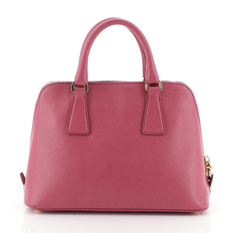 Pink Prada Promenade Bag Saffiano Leather Small 