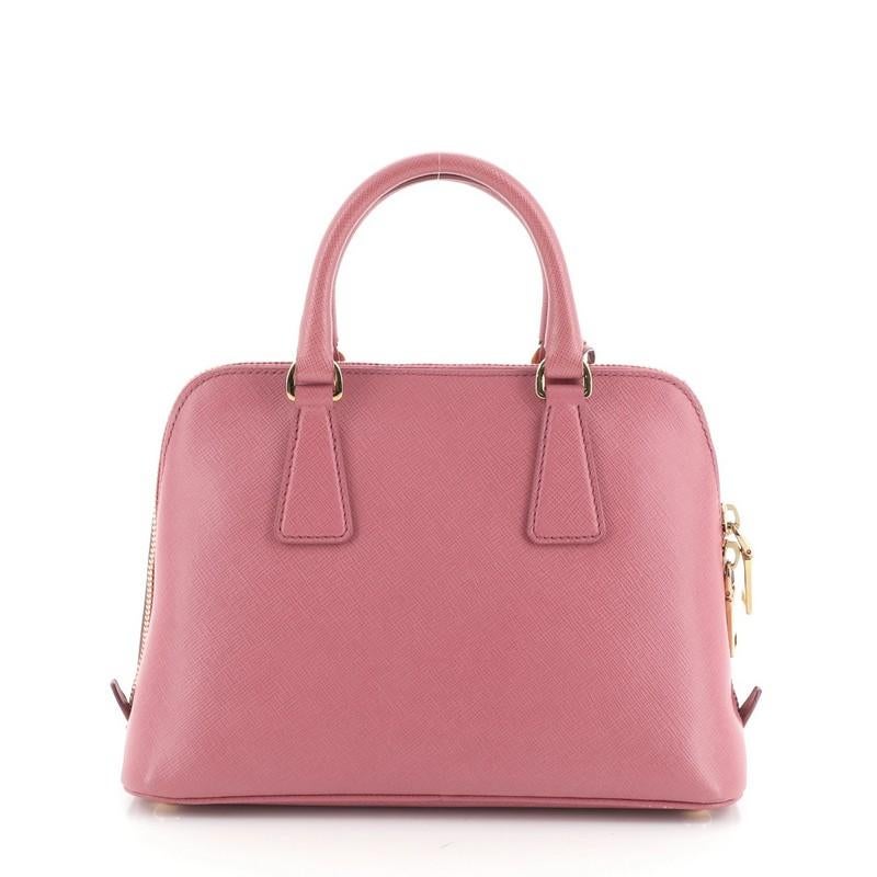 Pink Prada Promenade Bag Saffiano Leather Small