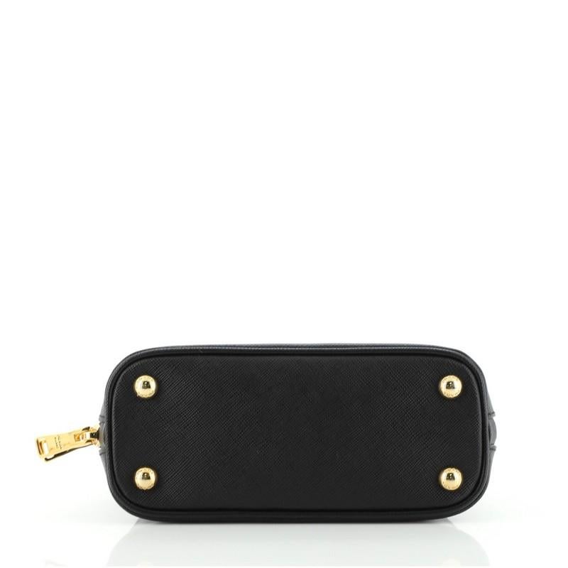 Women's Prada Promenade Bag Saffiano Leather with Crocodile Mini