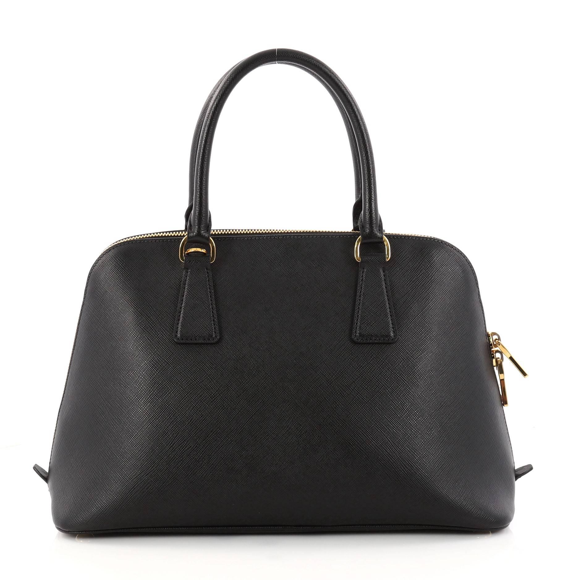 Prada Promenade Handbag Saffiano Leather Medium  In Good Condition In NY, NY