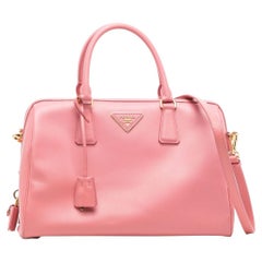 Used Prada Promenade Pink Leather Handbag