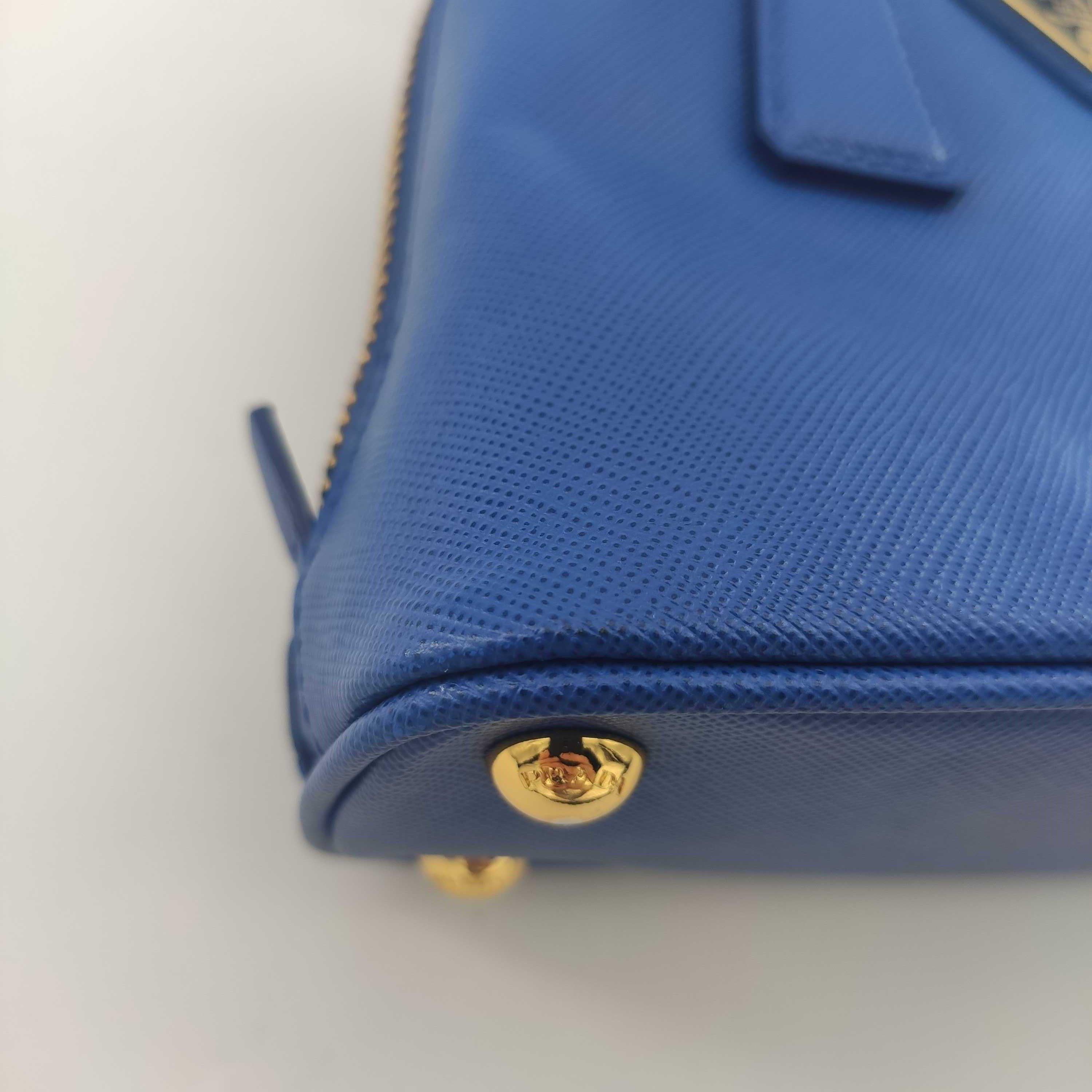 PRADA Promenade Shoulder bag in Blue Leather 1