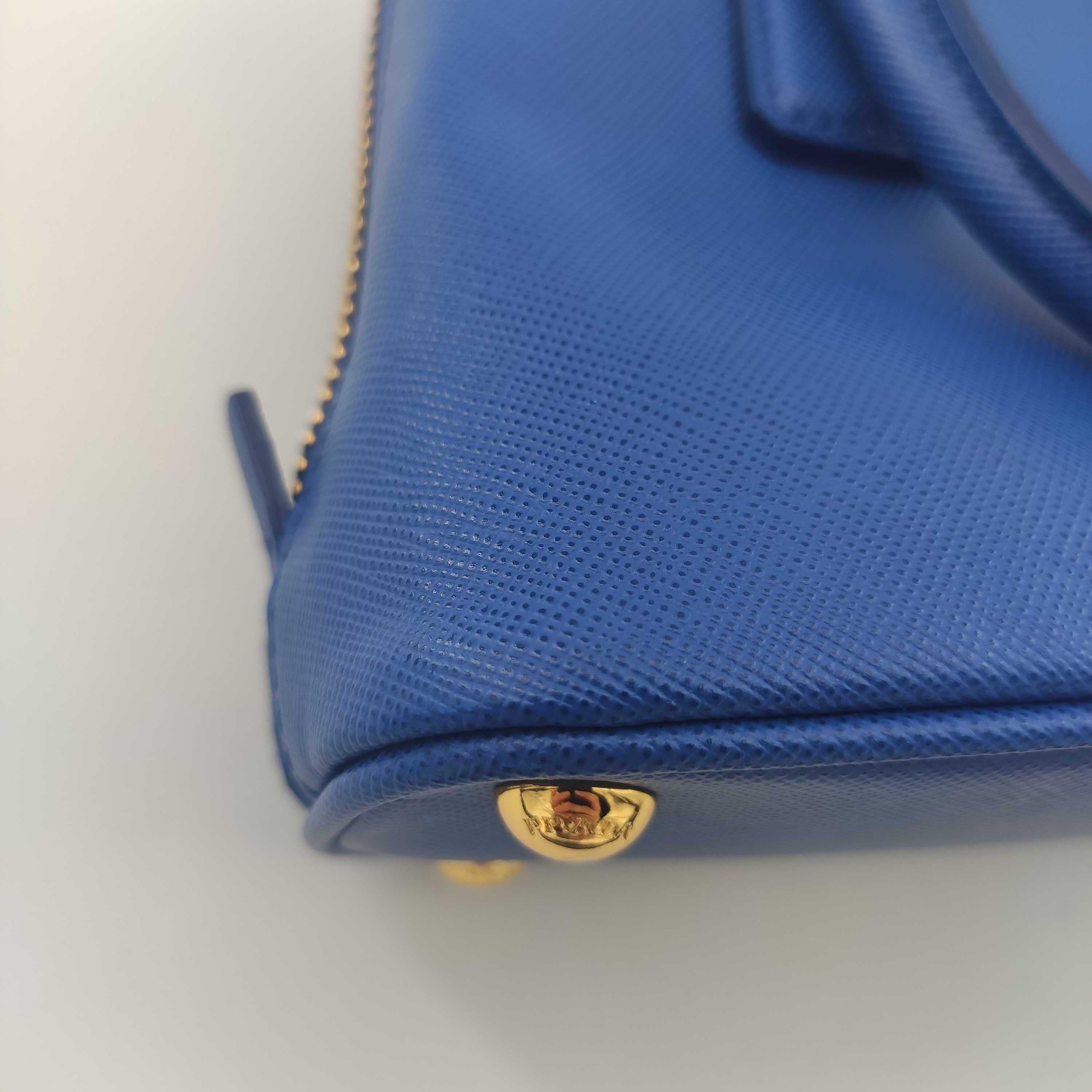 PRADA Promenade Shoulder bag in Blue Leather 3