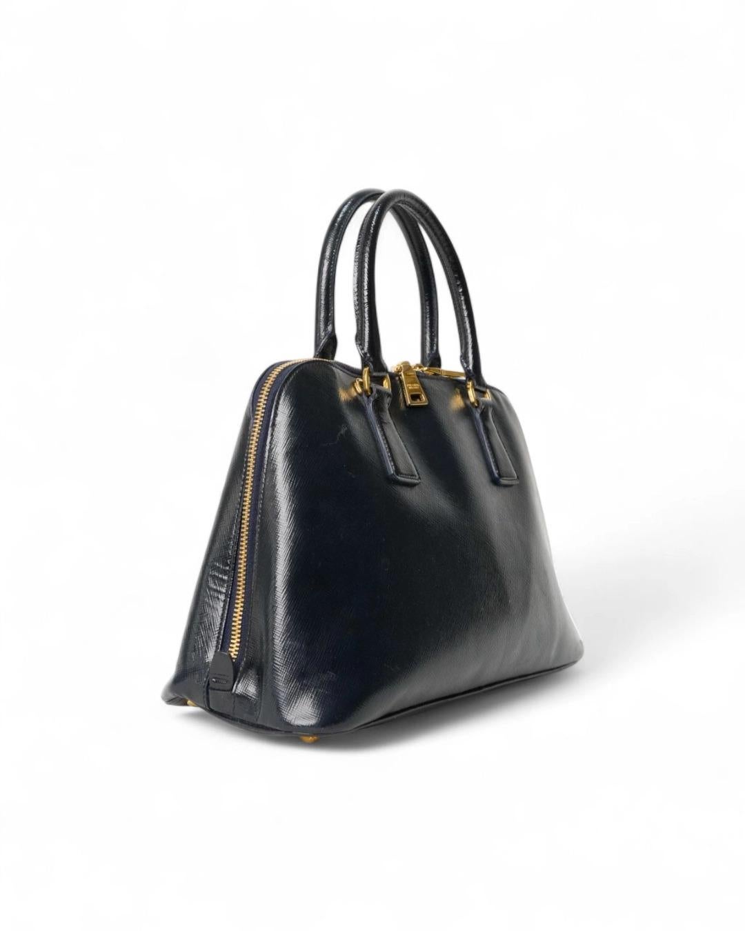 Prada Promenade Tote Medium Saffiano Blu 5