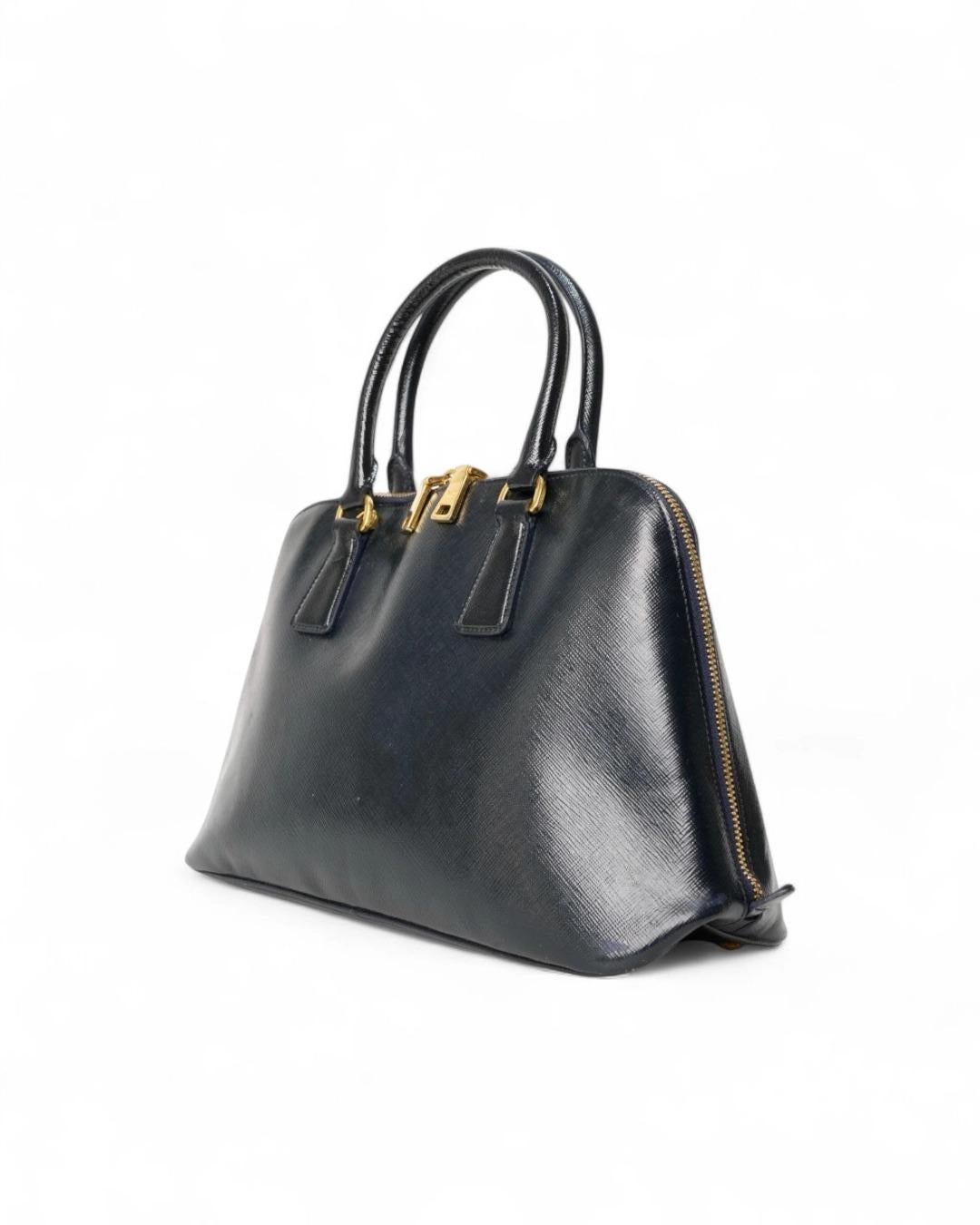 Prada Promenade Tote Medium Saffiano Blu 6