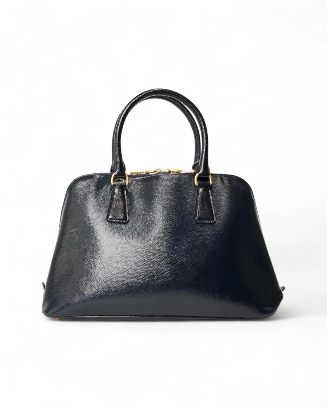 Prada Promenade Tote Medium Saffiano Blu 4