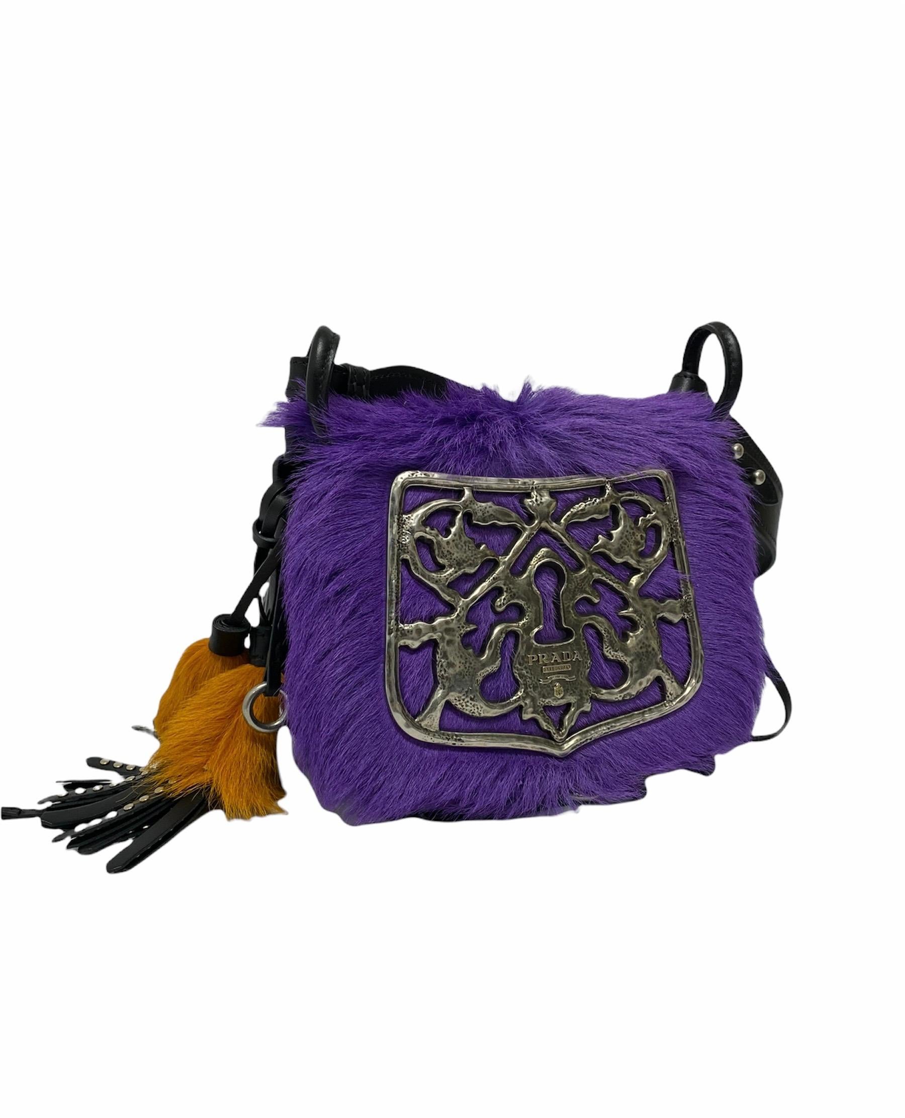 Black Prada Purple Bag