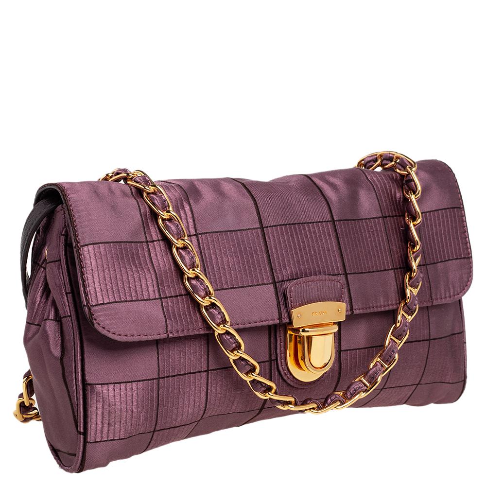 jacquard purple bag