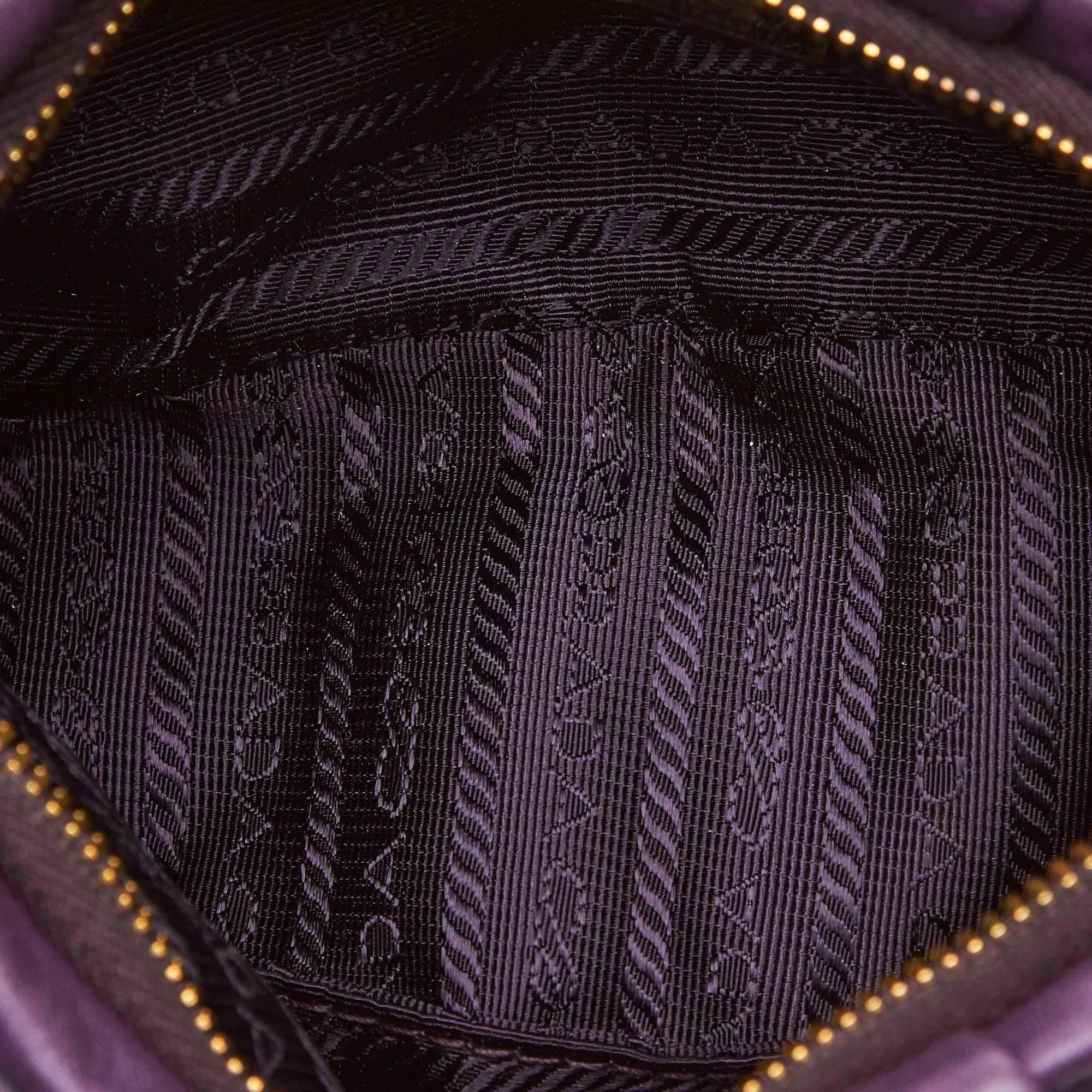 Women's Prada Purple Leather Baguette