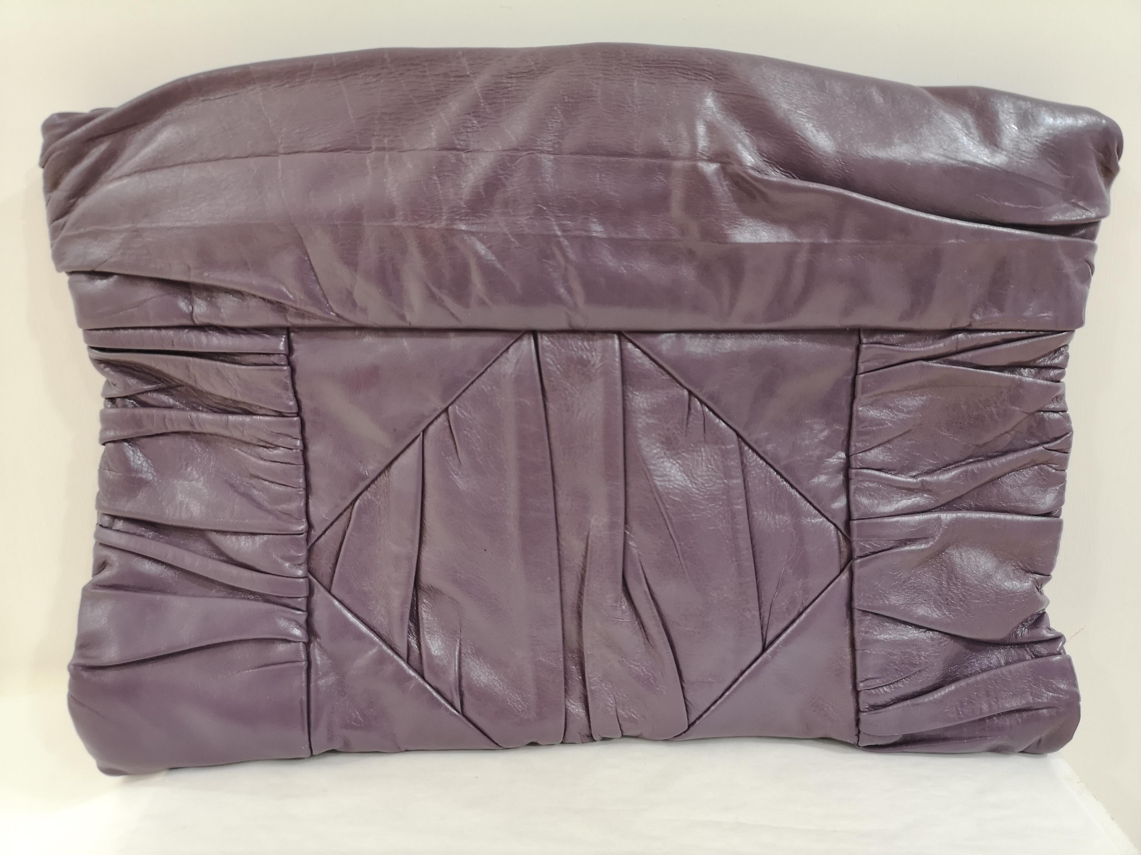 Women's or Men's Prada purple leather handbag