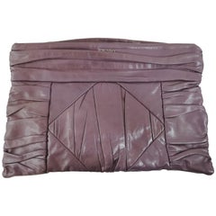 Prada purple leather handbag