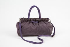 Prada Purple Nylon Tessuto Tote Bag