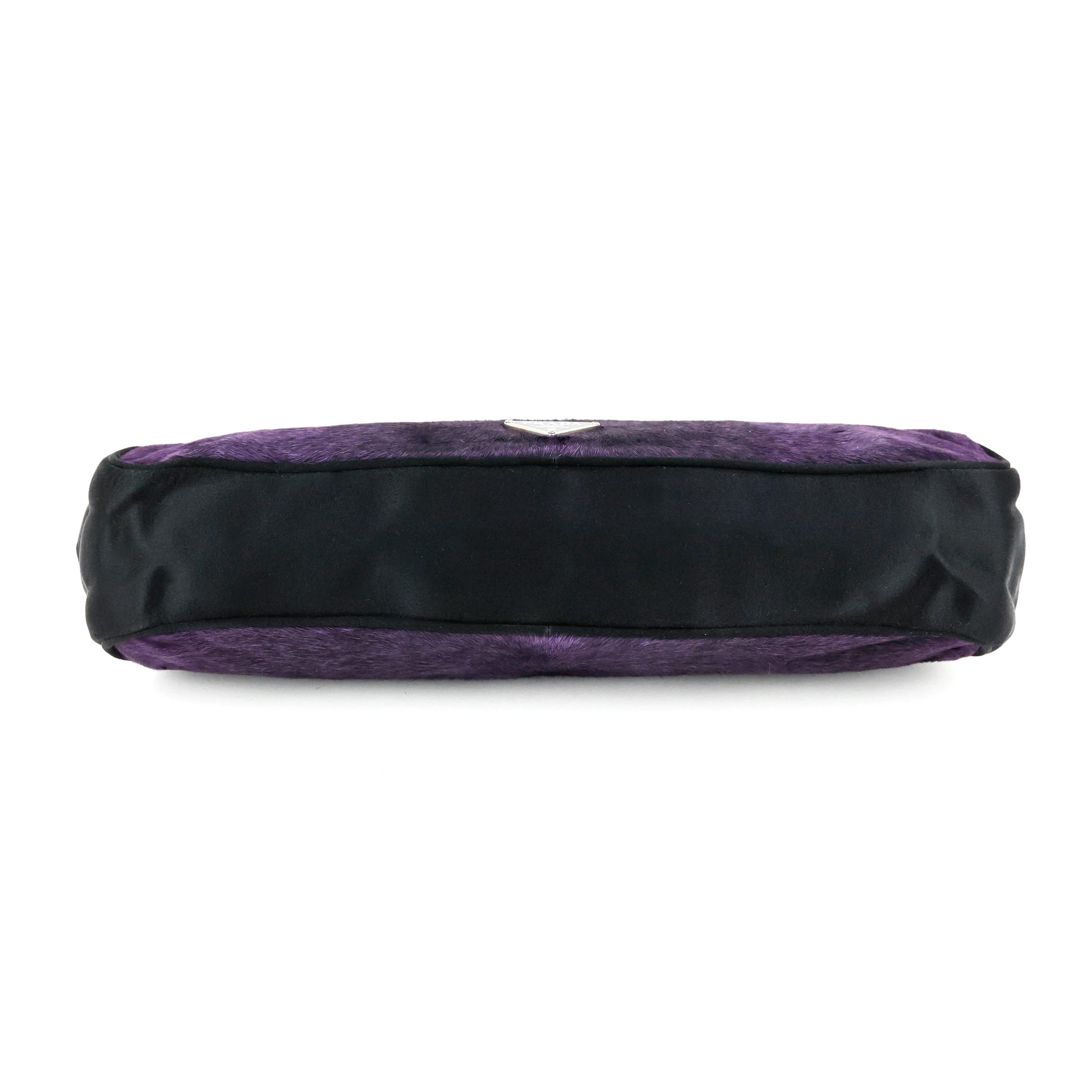 Prada Purple Pony Hair Bag  For Sale 3
