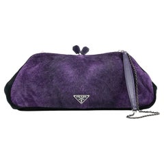 Prada Purple Pony Hair Bag 