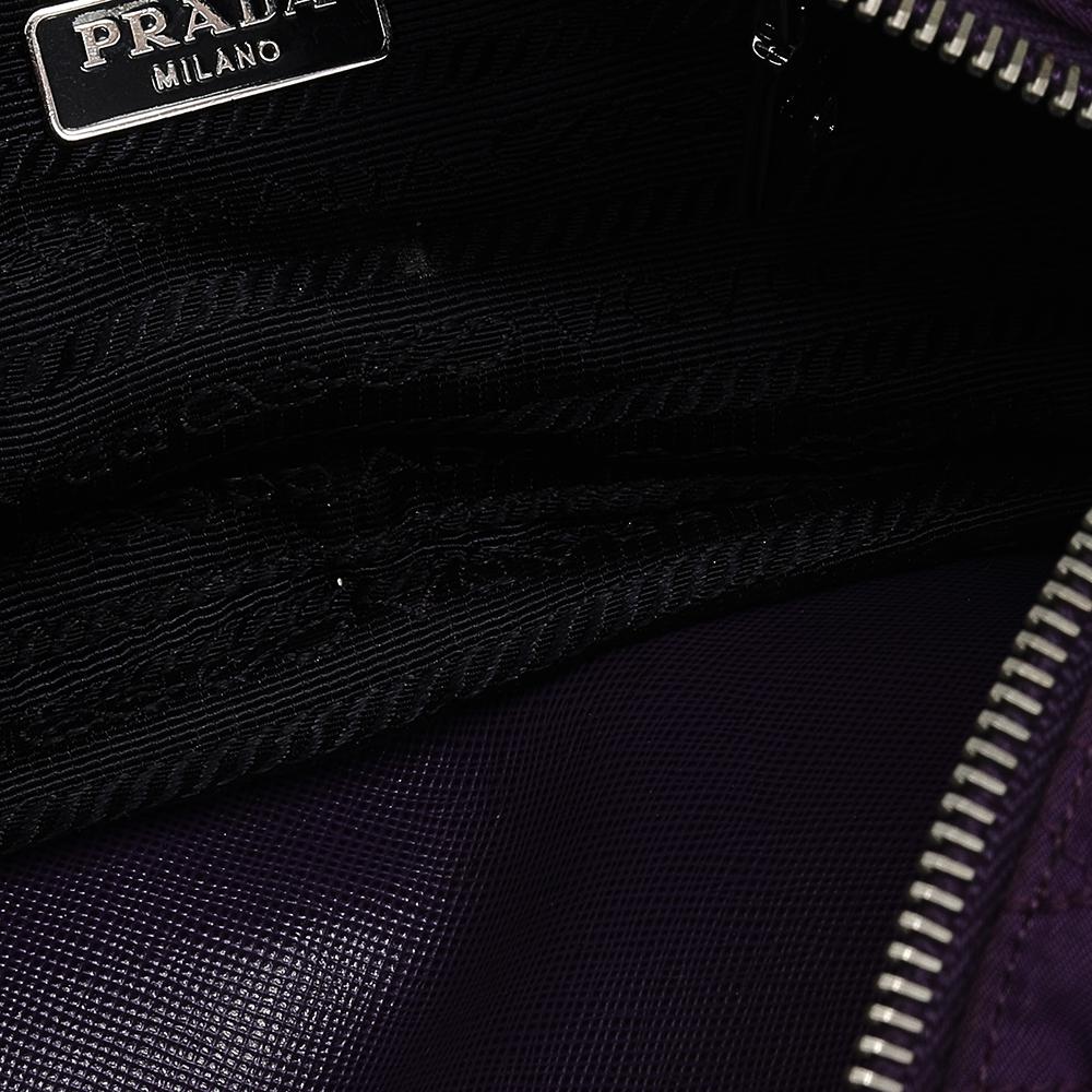 Prada Purple Quilted Nylon Camera Shoulder Bag 2