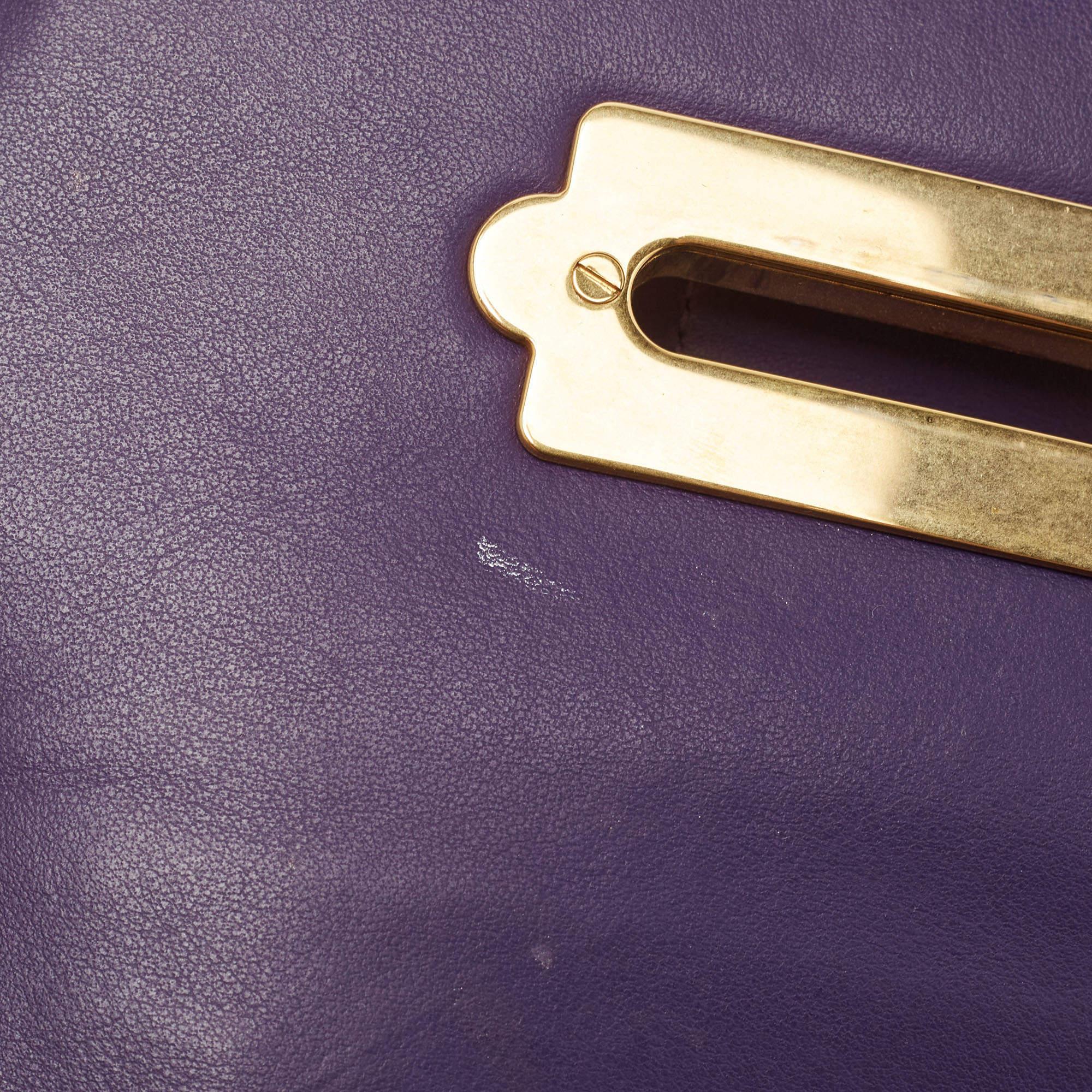 Prada Purple Saffiano and Leather Astrology Celestial Cahier Crossbody Bag 2