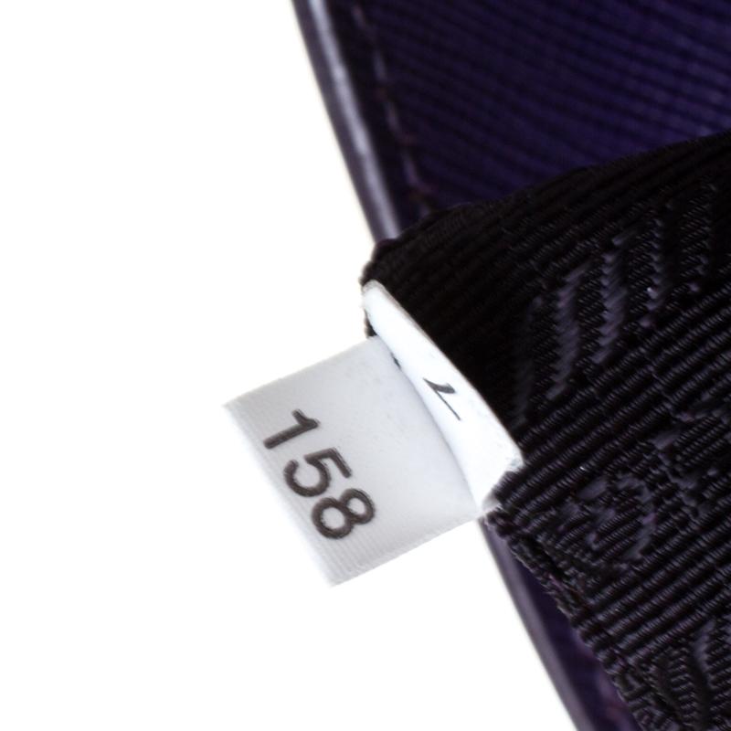 Women's Prada Purple Saffiano Leather Medium Lux Tote