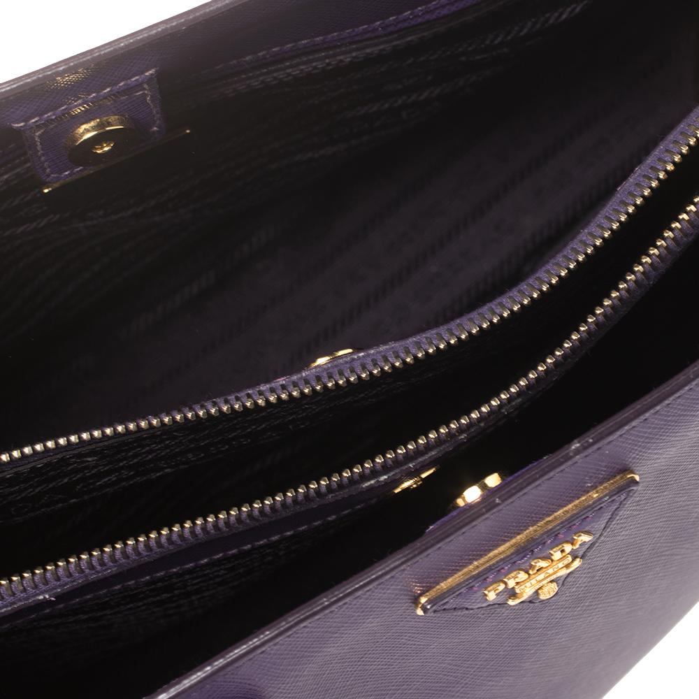 Prada Lila Saffiano Lux Leder Medium Tote 5